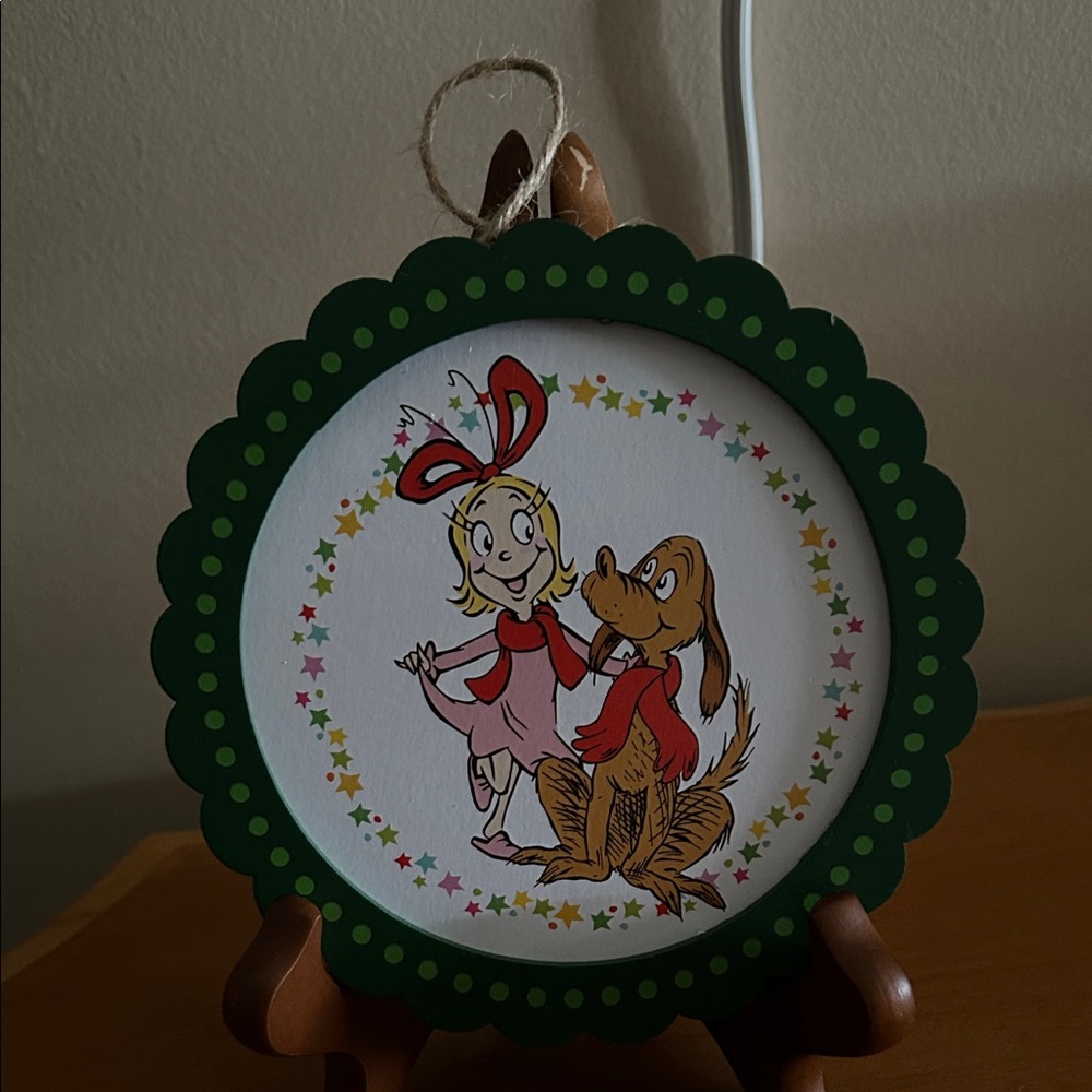 Dr. Seuss Cindy Lou Who and Max Ornament